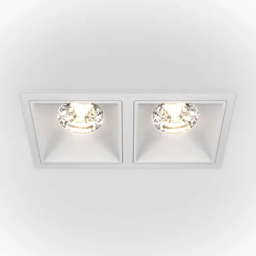 Lampa sufitowa Podtynkowa z ramką Maytoni DL043-02-15W3K-SQ-W Alfa LED 30W 3000K CRI90 6,3x8,5x16,7cm biały Promocja