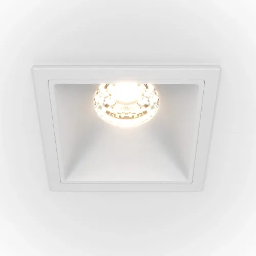 Ostatnia szansa Lampa sufitowa Podtynkowa Maytoni DL043-01-10W3K-D-SQ-W Alfa LED 10W 3000K CRI90 ściemniacz 36stopni 6,5cm x 5,2cm biały ramka