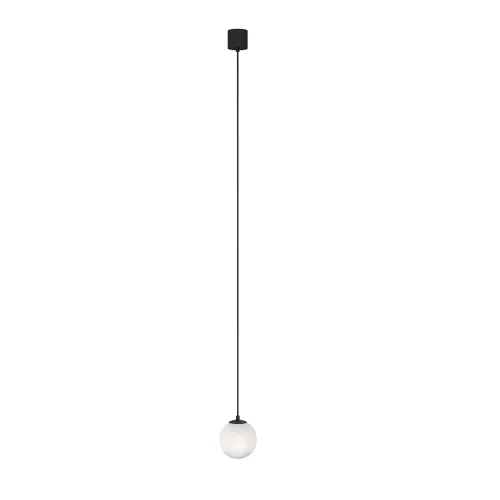 Sprawdź teraz Lampa Wisząca Kula Szklana Maytoni P039PL-5W4K-10-B Luna LED 5W 4000K 10cm x 220cm biały czarny