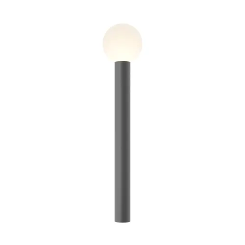 Lampa zewnętrzna stojąca słupek ogrodowy Maytoni O598FL-01GR Bold E27 IP54 80cm x 20cm szary Ostatnie sztuki