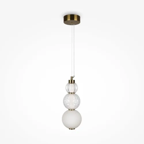 Dostępne od ręki Lampa Wisząca Kule Maytoni P069PL-L16G3K Collar LED 16W 3000K 14cm x 157cm złoty