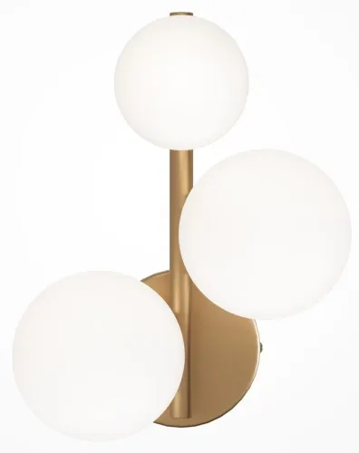 Lampa ścienna Kinkiet Szklane Kule Maytoni MOD545WL-03BS Dallas 3xG9 24x20x15cm mosiądz Bezpieczna płatność