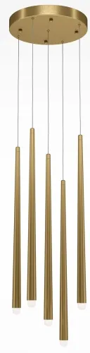 Lampa Wisząca Smukłe Tuby 3,5cm Maytoni MOD132PL-L36BSK2 Cascade LED 30W 3000K 32cm x 150cm złoty Łatwy zwrot