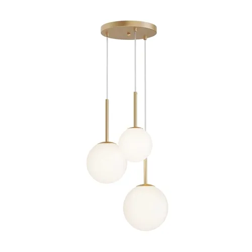 Zamów dziś Lampa Wisząca Trzy Kule Maytoni MOD321PL-03G1 Basic form 3xE14 40cm x 180cm złoty biały