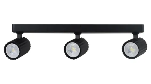 Hit cenowy Lampa sufitowa listwa czarna z trzema reflektorkami Light Prestige LP-787/3WS BK Tokio 3 Reflektor 3xGU10 45cm