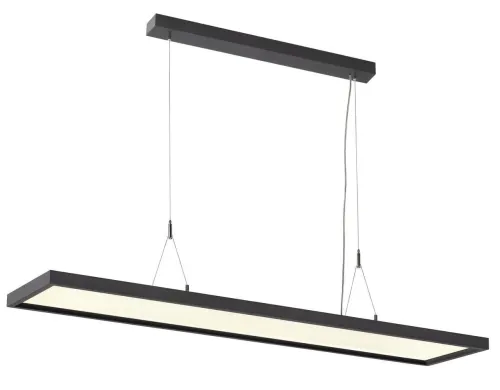 Czarna płaska prostokątna lampa wisząca ledowa SLV 1005395 Worklight 57W 4000K 80stopni Dali 120cm Ekspresowa dostawa