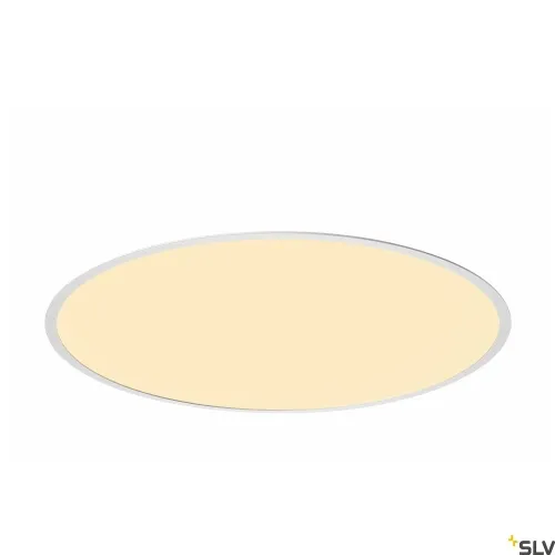 Biała szeroka okrągła lampa podtynkowa SLV 1001907 Medo 36W 3000K/4000K CRI90 61,5cm Obniżka ceny