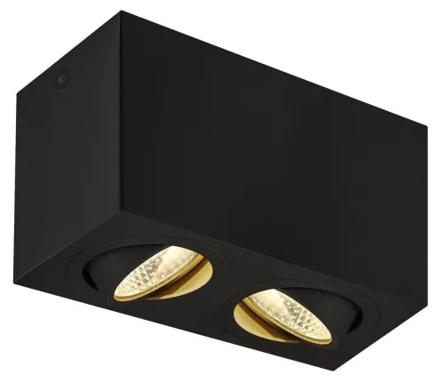 Czarna lampa sufitowa box sześcian SLV 1002003 Triledo LED 14W 3000K CRI90 38stopni Do wyczerpania zapasów