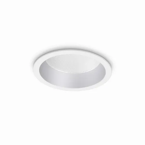 Popularny Okrągła lampa podtynkowa z ramką Ideal Lux 249025 Deep LED 10W 1450LM 4000K IP44 70stopni 10,3cm x 5,6cm