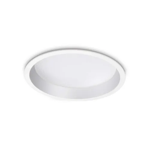 Wyprzedaż Biała okrągła lampa wpuszczana w sufit Ideal Lux 248790 Deep LED 30W 4350LM 4000K IP44 77stopni 21cm x 6cm