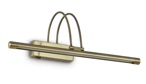 Brunatny kinkiet galeryjka nad lustro lub obraz Ideal Lux 121161 Bow LED 4,5W 570LM 3000K 110stopni 46cm Sprawdź teraz