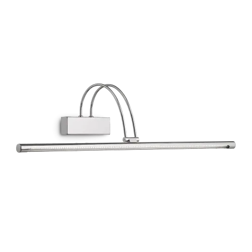 Łatwy zwrot Chromowany włoski kinkiet nad obraz Ideal Lux 007021 Bow LED 8W 980LM 3000K 76cm