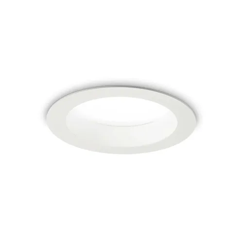 Biała okrągła lampa wpuszczana w sufit Ideal Lux 193526 Basic Wide LED 15W 1750LM 3000K IP44 87stopni 14,4cm x 7,1cm Sprawdź teraz