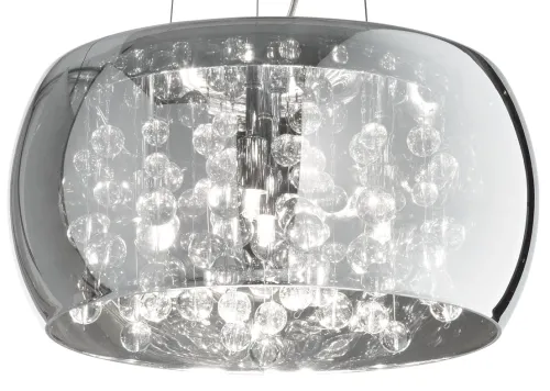 Sprawdź teraz Szklana lampa wisząca z kryształami wewnątrz klosza Ideal Lux 197661 Audi-80 5xG9 40cm x 116cm