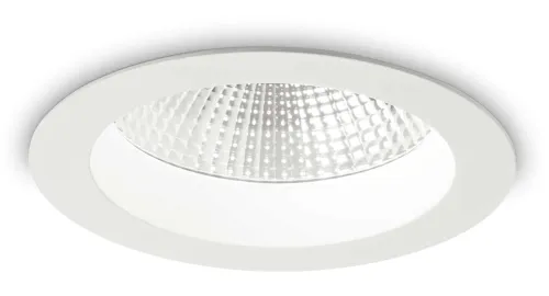 Biała lampa z ramką wpuszczana w sufit Ideal Lux 193472 Basic Accent LED 20W 1950LM 3000K IP44 52stopnie 14cm x 7cm Kup online