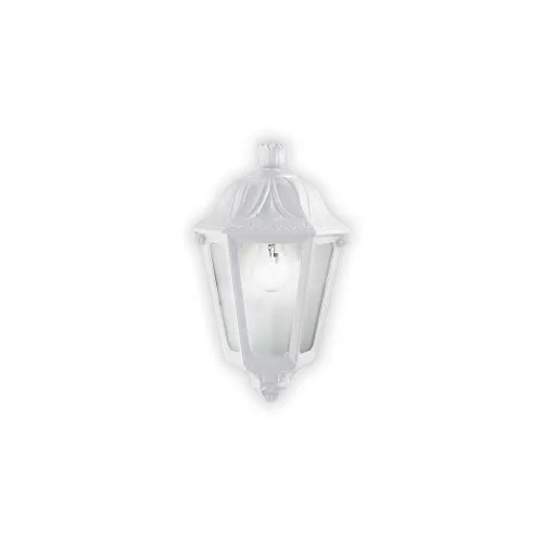 Wysoka jakość Biała zewnętrzna lampa ścienna w stylu klasycznej latarenki Ideal Lux 120430 Anna E27 IP55
