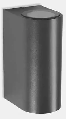 Bestseller Szara zewnętrzna lampa elewacyjna walec z światłem góra - dół Leds C4 AI21-11X9S9OSZ5 Max LED 10,5W 4000K IP66 9stopni