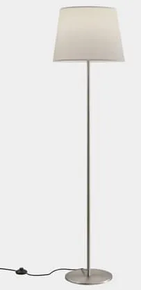 Ostatnia szansa Szara klasyczna lampa podłogowa z abażurem Leds C4 25-4759-81-82 Bristol E27 133cm