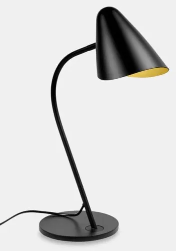 Premium Czarna giętka nowoczesna lampa biurkowa Leds C4 10-7582-05-05 Organic E27 46,8cm