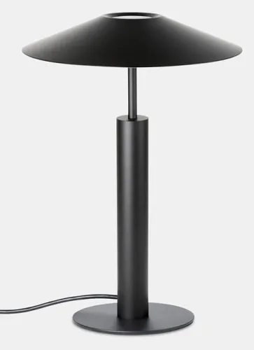 Oferta limitowana Czarna nowoczesna lampa stołowa Leds C4 10-7742-05-05 H LED 16,3W 2700K CRI90 40cm