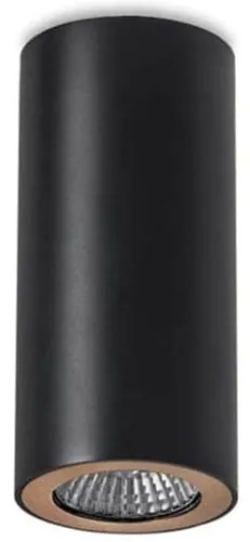 Czarna lampa sufitowa tuba spot Leds C4 15-0073-05-23 Pipe GU10 6,8cm x 14cm Łatwy zwrot