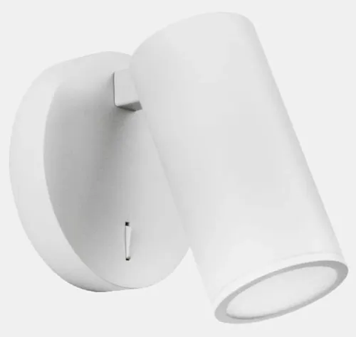 Biały regulowany kinkiet tubka z włącznikiem Leds C4 05-7982-14-14 Simply GU10 Dodaj do koszyka