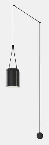 Czarny kinkiet podwieszany na ścianie i suficie Leds C4 05-7388-05-DL Attic E27 Zniżka
