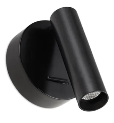 Czarny regulowany kinkiet z włącznikiem Leds C4 05-6193-05-05 Stylus LED 5,1W 3000K 42stopnie Niska cena