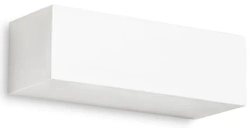 Darmowy zwrot Biały prostokątny kinkiet Leds C4 05-1793-14-14 Ges E14 9W 22cm