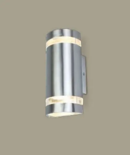 Szybka wysyłka Zewnętrzna lampa ścienna kinkiet na elewację Lutec 5604021001 Focus 2xGU10 IP44 stal nierdzewna