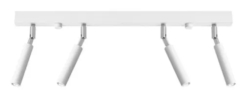 Nowy Lampa sufitowa biała listwa z smukłymi reflektorami Sollux Lighting SL.0905 Eyetech 4xG9 60cm