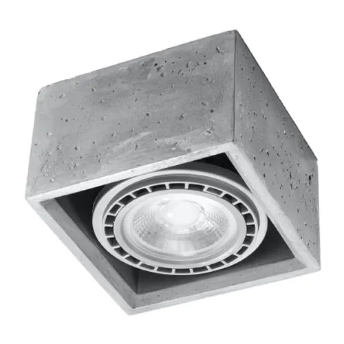 Łatwy zwrot Quatro 1 Beton Plafon Sollux Lighting SL.0883