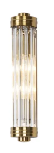 Mosiężny kinkiet walec z szklanym kloszem Max Light W0240 Florence 2xE14 Wysoka jakość
