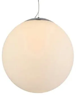 Lampa wisząca duża biała szklana kula Azzardo AZ1329 White Ball E27 50cm Wyprzedaż