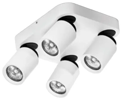 Wysoka jakość Lampa sufitowa cztery czarno-białe reflektory Azzardo AZ0682 Tomi 4xGU10