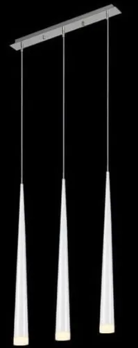 Wybór klientów Lampa wisząca smukłe białe klosze na listwie nad stolik Azzardo AZ0207 Stylo 3xG9 55cm