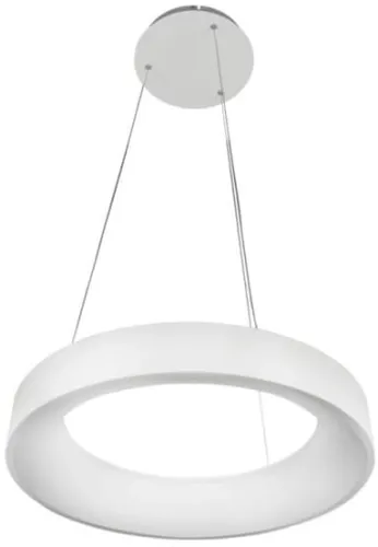 Biała okrągła lampa wisząca ledowa obręcz Azzardo AZ2727 Sovana LED 50W 3000K 55cm Dostępne od ręki