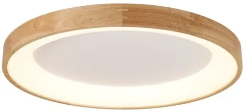 Okrągły drewniany ledowy plafon sufitowy Azzardo AZ2697 Silvam LED 30W 3000K 45cm Zniżka