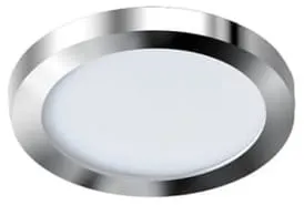 Ograniczona ilość Chromowana wodoszczelna okrągła płaska lampa podtynkowa Azzardo AZ2861 Slim LED 6W 3000K CRI90 IP44 8,5cm