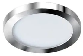 Chromowana wodoszczelna okrągła płaska lampa podtynkowa Azzardo AZ2862 Slim LED 6W 4000K CRI90 IP44 8,5cm Ostatnie sztuki