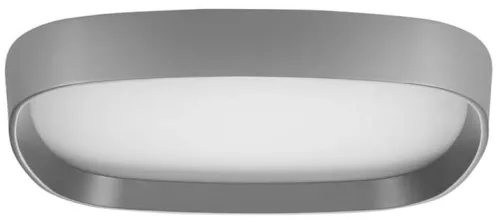 Wyprzedaż Natynkowy szary zaoblony plafon Azzardo AZ2720 Pienza LED 24W 4000K 32x28cm