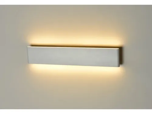 Szybka wysyłka Płaski biały prostokątny kinkiet ledowy Azzardo AZ1684 Norman LED 17W 3000K 44cm