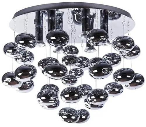 Chromowany plafon sufitowy z lustrzanymi kuleczkami Azzardo AZ2541 Luvia 6xGU10 49cm Ostatnie sztuki