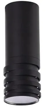 Czarna lampa sufitowa tuba spot z dekoracyjnym zakończeniem Azzardo AZ3126 Locus GU10 6cm x 16,7cm Szybka wysyłka