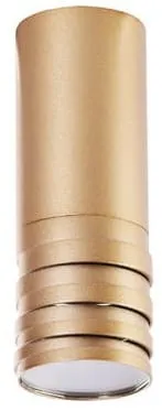 Złota lampa sufitowa tuba spot z dekoracyjnym wykończeniem Azzardo AZ3127 Locus GU10 16,7cm x 6cm Ostatnie sztuki