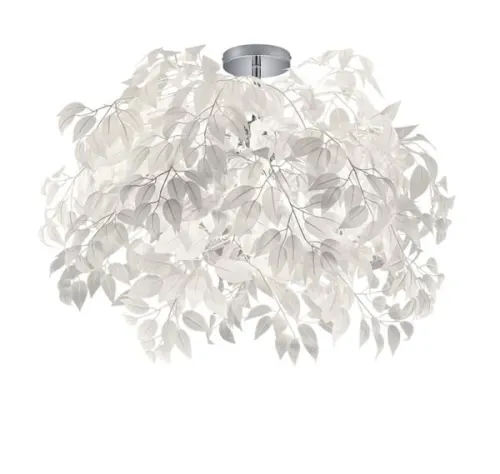 Wyjątkowa oferta Lampa sufitowa plafon białe liście RL R60463001 Leavy 3xE14