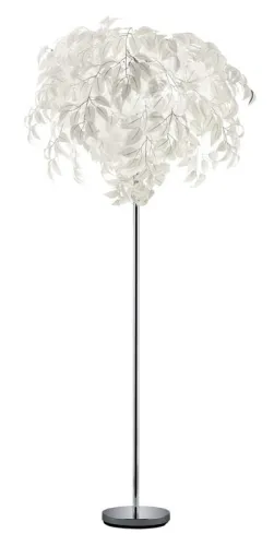 Lampa podłogowa białe liście abażur drzewo na metalowej nodze RL R40463001 Leavy 3xE14 180cm Tylko dziś