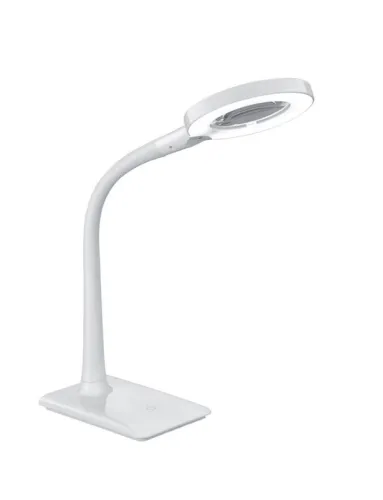 Sprawdź teraz Lampa Biurkowa Trio 527290101 Lupo LED 5W 550LM 3000K Dotykowa Elastyczna z powiększeniem 35cm x 13cm Biały