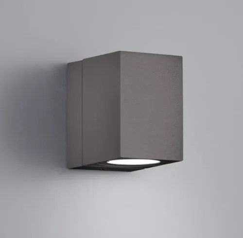 Zewnętrzna lampa ścienna kinkiet na elewację Trio 229160142 Tiber LED 3W 3000K IP54 antracyt Bezpieczna płatność