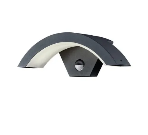 Zewnętrzna lampa ścienna kinkiet ogrodowy Trio 220969142 Ohio LED 6W 3000K IP54 czujnik ruchu zmierzchu Antracyt Bestseller